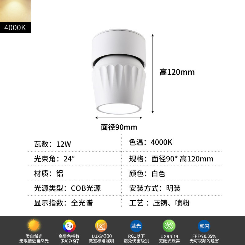 Gran vista jardín luz de techo luminaria luminaria luminaria luminaria LED antirresplandeciente 495L