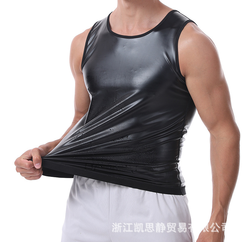 Amazon Cross-Border Men's Sports Fitness Shapewear Sweat-Wicking Corset Sweat-Shaping Sauna Vest