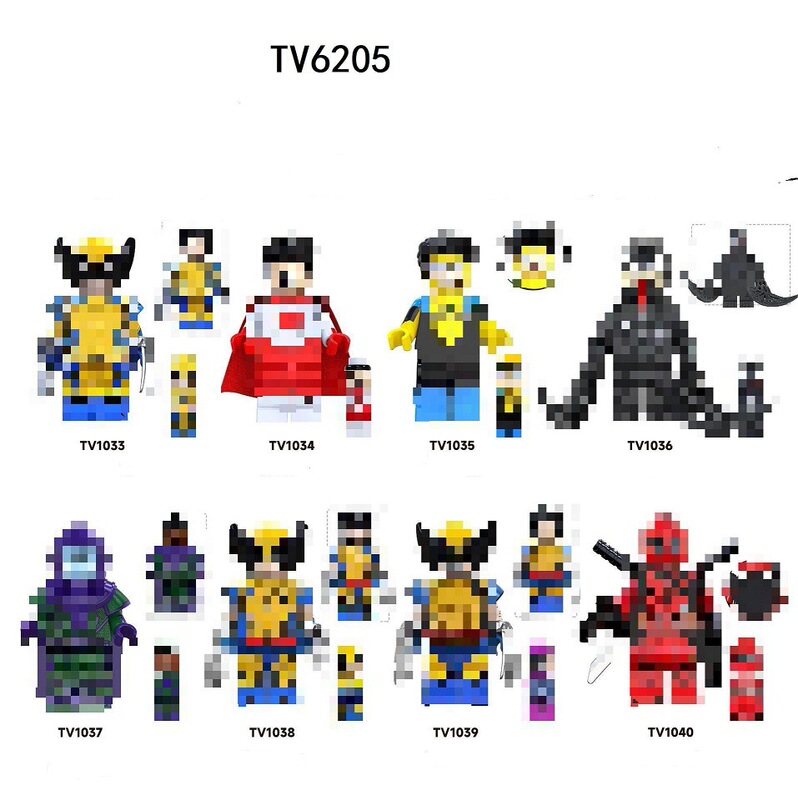 Foreign Trade Goods Tv6205 Super Movie Series Educational Assembled Building Blocks Minifigure Toys Opp Bag