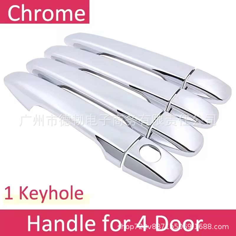 Suitable for 09-17 Toyota Avensis T270 Chrome Handle Sticker Door Handle Protective Cover Decoration