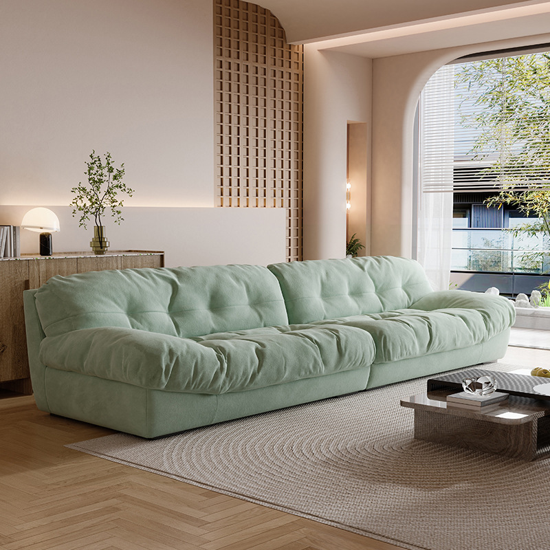Crema fengyunduo sofá casa grande y pequeño apartamento dormitorio sala de estar moderna tela simple doble tecnología sofá de tela
