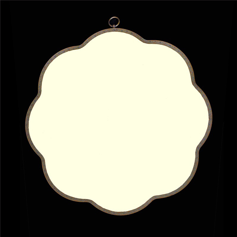 De doble cara de seda cocida en blanco Palacio ventilador colgando Pantalla de pintura ventilador pasillo estudio pintura de la pared ventilador japonés superficie del ventilador de seda