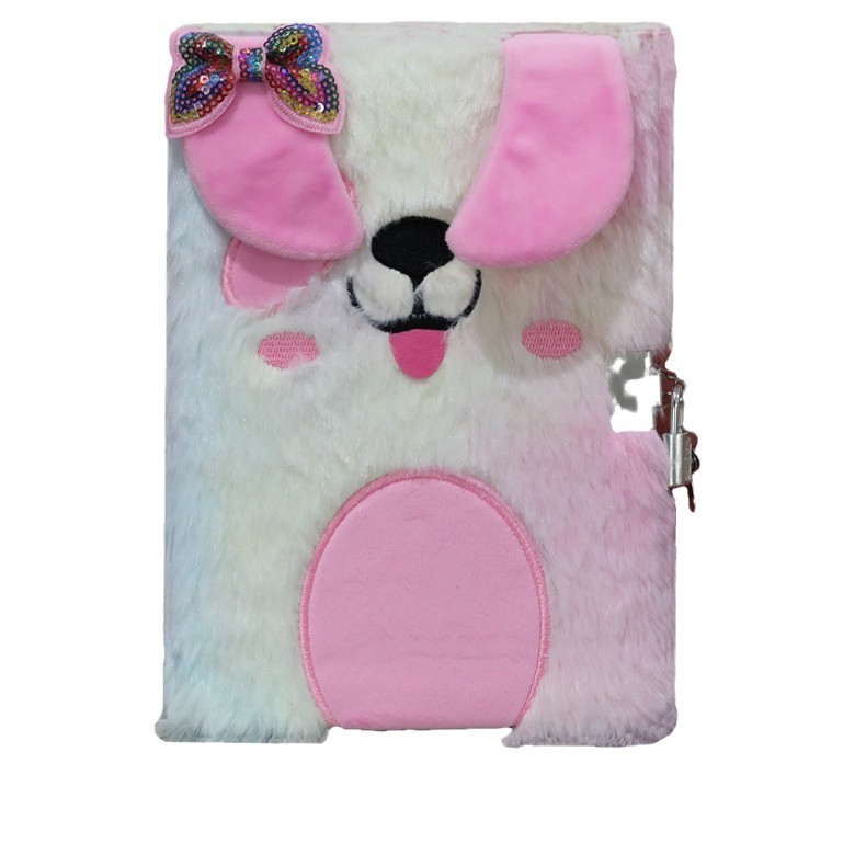 분홍색과 흰색 강아지