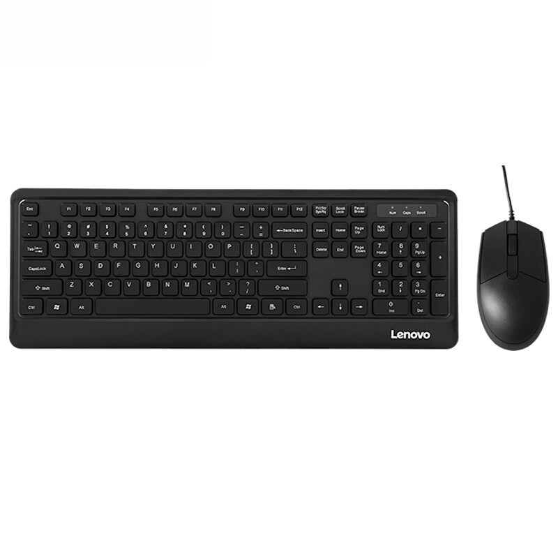 レノボKM102有線マウスセットオフィスマウスキーボードセットデスクトップ一体型パソコン|undefined