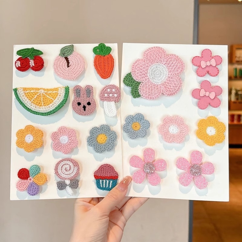 Baby Hair Magic Stickers for Little Girls, Forehead Bangs Stickers, Cute Cartoon Hair Clips for Children, Hair Accessories