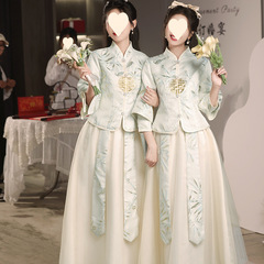 新中式伴娘服2025新款四季中国风婚礼秀禾显瘦姐妹服伴娘团礼服