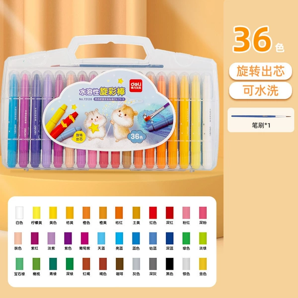 [36 colors] Rotating core - washable (free brush)