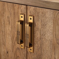 Magnetic Hingeless Ming Style Door Knocker, New Chinese Retro Handle, Chinese Slide Door Handle, Wooden Door Knocker