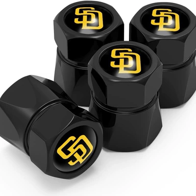 Creative Hexagonal Valve Caps for Cars, Tire Caps, Valve Covers, Metal Valve Core Caps (valve) - polygon-black-4-pack-for-more-logo-patterns-please-contact-customer-service