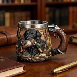 跨境新款Stainless Steel Cup for Hunters猎人专用不锈钢马克杯