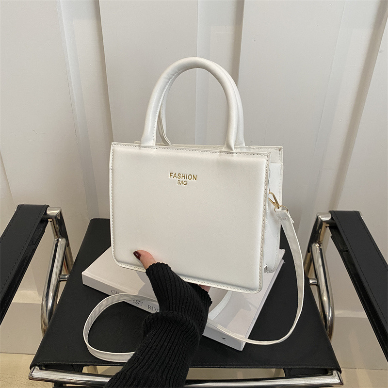 Estilo occidental literario y artístico hermoso pequeño bolso cuadrado retro estilo minimalitte bolso 2024 otoño nuevo bolso de hombro de nicho de moda