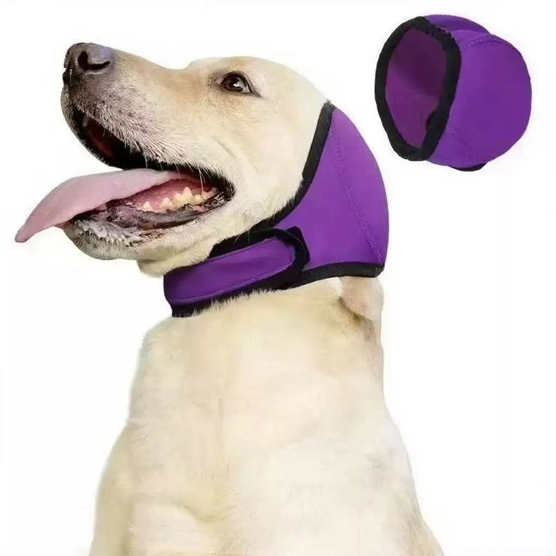 人気ペット犬用耳当て 夏の水泳用 防水・防音・騒音軽減 犬の感情を落ち着かせるヘッドギア 恐怖を防ぐ|undefined