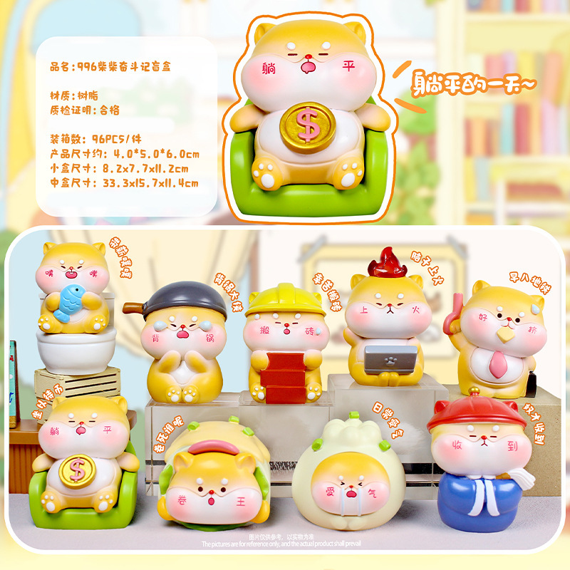 トレンディなおもちゃブラインドボックス熱血突撃漫画かわいいフィギュアデスクトップ装飾品クリエイティブモデルギフト卸売|undefined