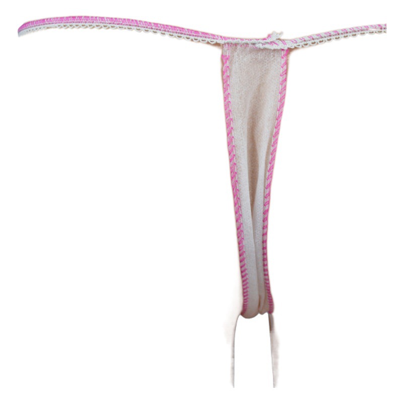 Disposable thong non-woven white beauty travel breathable wash-free sauna sweat steaming disposable underwear for girls