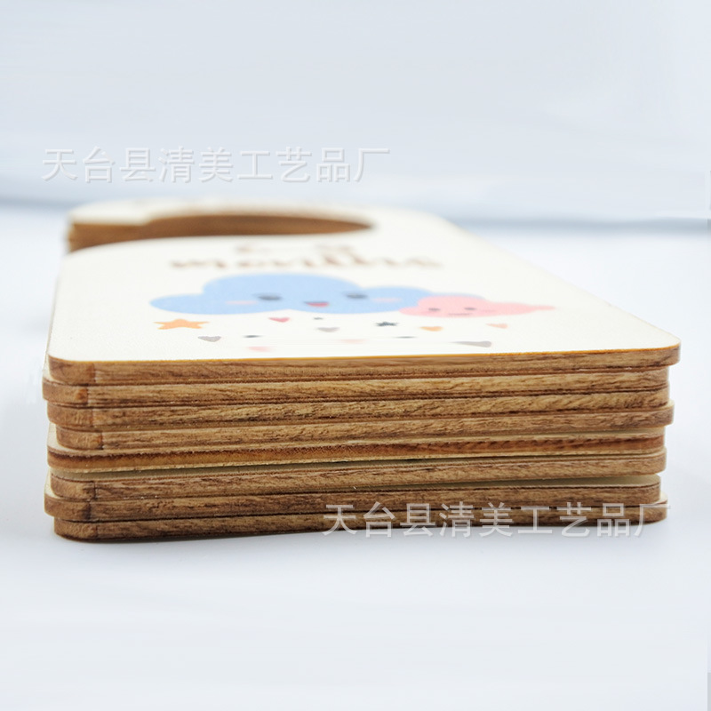 Tablero de partición de madera para bebés Ropa para bebés Impresión de madera a doble cara Ropa para recién nacidos Clasificación mensual