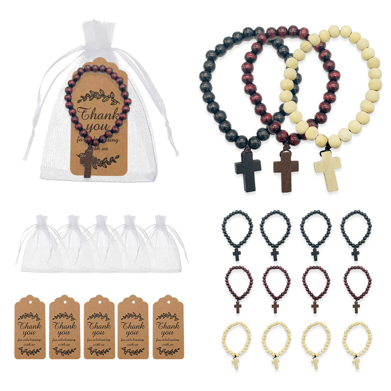 (Cross-border trading), organic coffee bracelet, wooden retro pendant, rosary