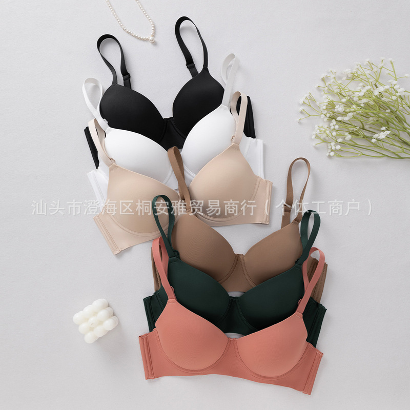 New Adjustable Large Size Underwear for Women with Steel Ring Anti-Sagging Breathable Seamless Push-Up Sexy Bra Cross-Border Delivery