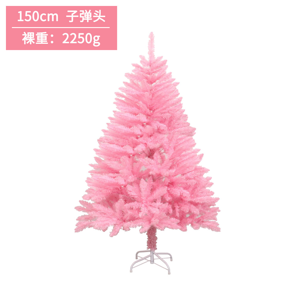 Flor de cerezo Rosa árbol de Navidad centro comercial ventana decoración de Navidad señaló cifrado de cabeza plana simulación de Navidad árbol decorativo