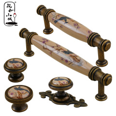 New Ceramic Handle - Joy on the Brow Cabinet Dresser Shoe Cabinet TV Cabinet Furniture Hardware Bronze Handle