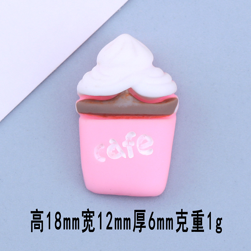 Nuevo amor creativo café goteo aceite helado DIY teléfono móvil Shell crema pegamento resina accesorios al por mayor