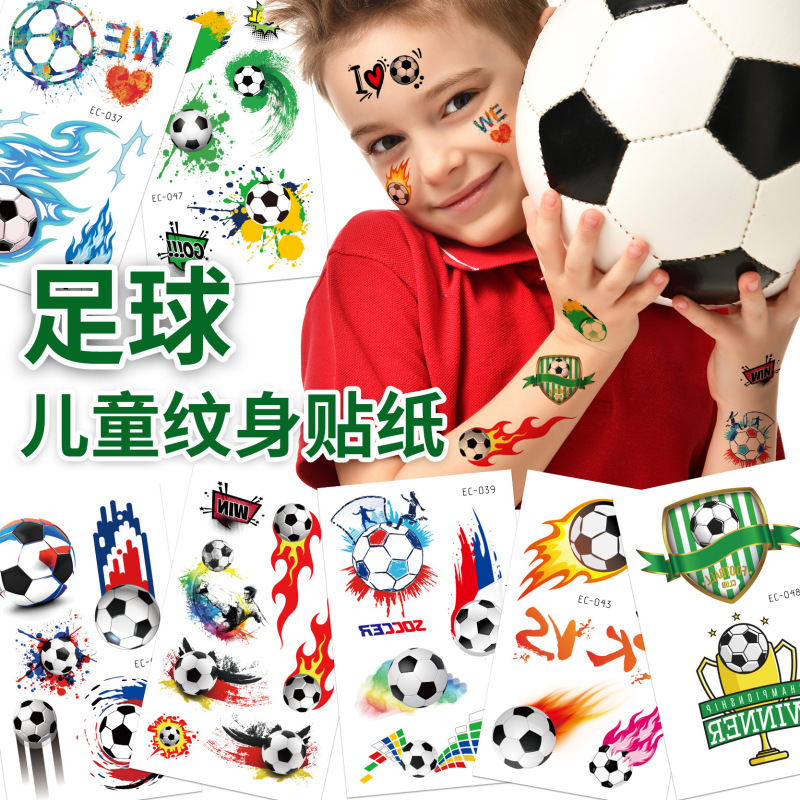 New Hot-Selling Waterproof Kidsren's Tattoo Stickers, Hot-Blooded Men's and Women's Football Fan Stickers, Temporary Tattoo Stickers New Hot-Selling Waterproof Kidsren's Tattoo Stickers, Hot-Blooded Men's and Women's Football Fan Stickers, Temporary Tattoo Stickers