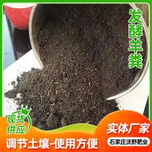 发酵纯羊粪有机肥料蔬菜用花肥农家肥腐熟园林绿化边坡绿化有机肥