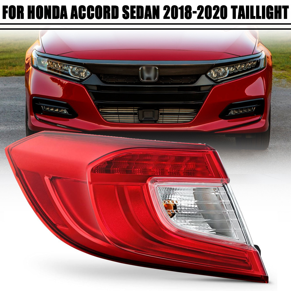 Aplicable a 18 - 19 - 20 años de décima generación Accord luz trasera luz de freno luz de marcha atrás semieconjunto