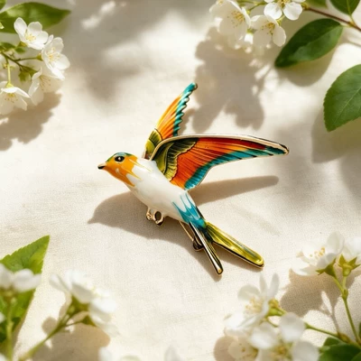 Bird Pin, Versatile Clothing Accessory, Yaxa sancaqları