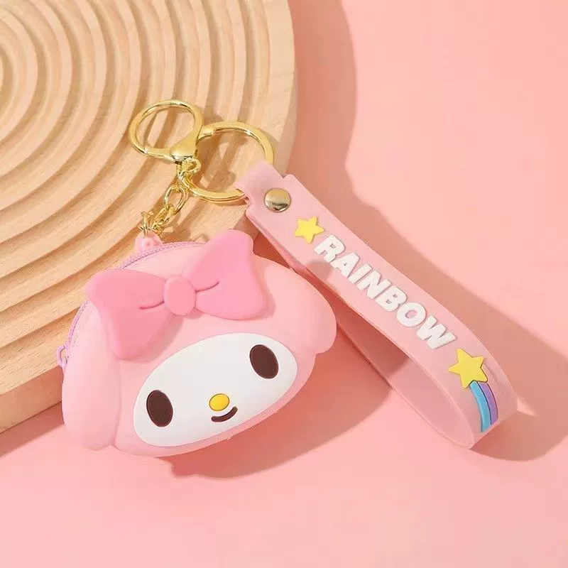 Children's bag, cartoon brand wallet, fashionable silicone shoulder bag