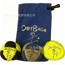 跨境脚包 Hacky Sack 3件装带袋独特脚袋套装带标志沙包球袋填充