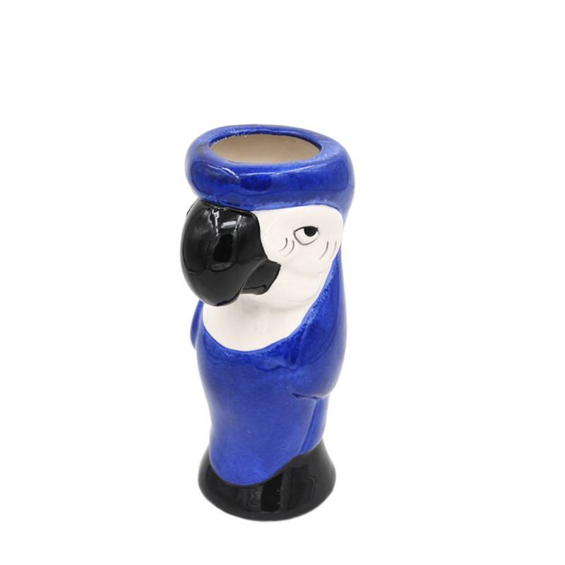 Selección estricta de tazas de cóctel hawaiano, tazas de cerámica de papagaios azules, tazas de esqueleto de zombis, tazas de red
