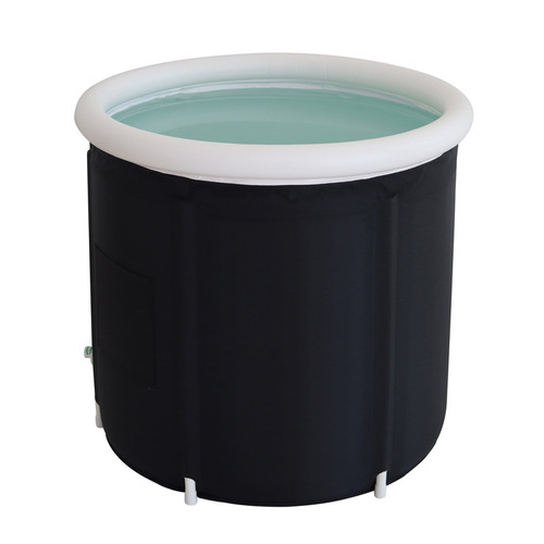 Black Folding Bathtub for Adults, Thick Waterproof Bathtub, Home Use Folding Tub, Folding Ice Bath Tub, Ice Bucket