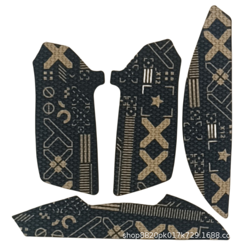 Adecuado para la versión con cable de Thunder Snake Viper 8K versión inalámbrica Ultimate mouse etiqueta antideslizante con estampado de veneno Mini etiqueta antideslizante