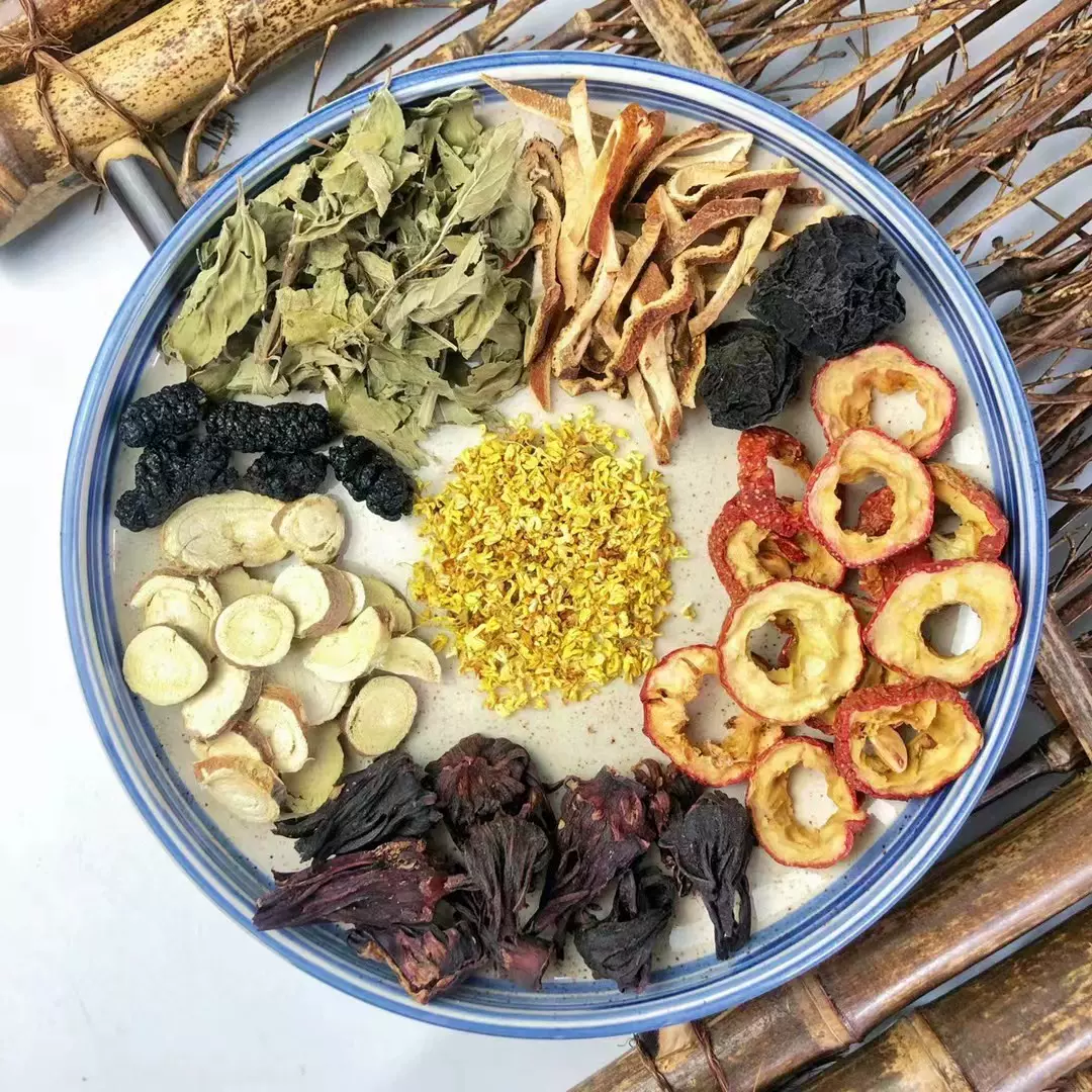 花茶古法酸梅汤原材料包自制桂花乌梅酸梅汁饮料茶包批发DIY
