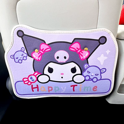 Products for Women, Chair back anti-kick pad - star-wish-bow-kurome-leather-anti-kick-pad