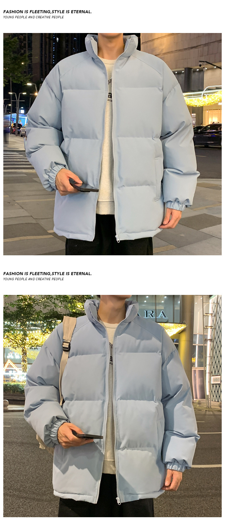 Men's Winter Down Jacket Warm Thickened Padded Coat For Cold Days_voghion.com