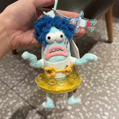 Resident Ugly-Cute Fish Keychain | Pluş açarlıqlar - yellow-swimming-ring-bikini-panic-fish-small-pendant-genuine-authorization