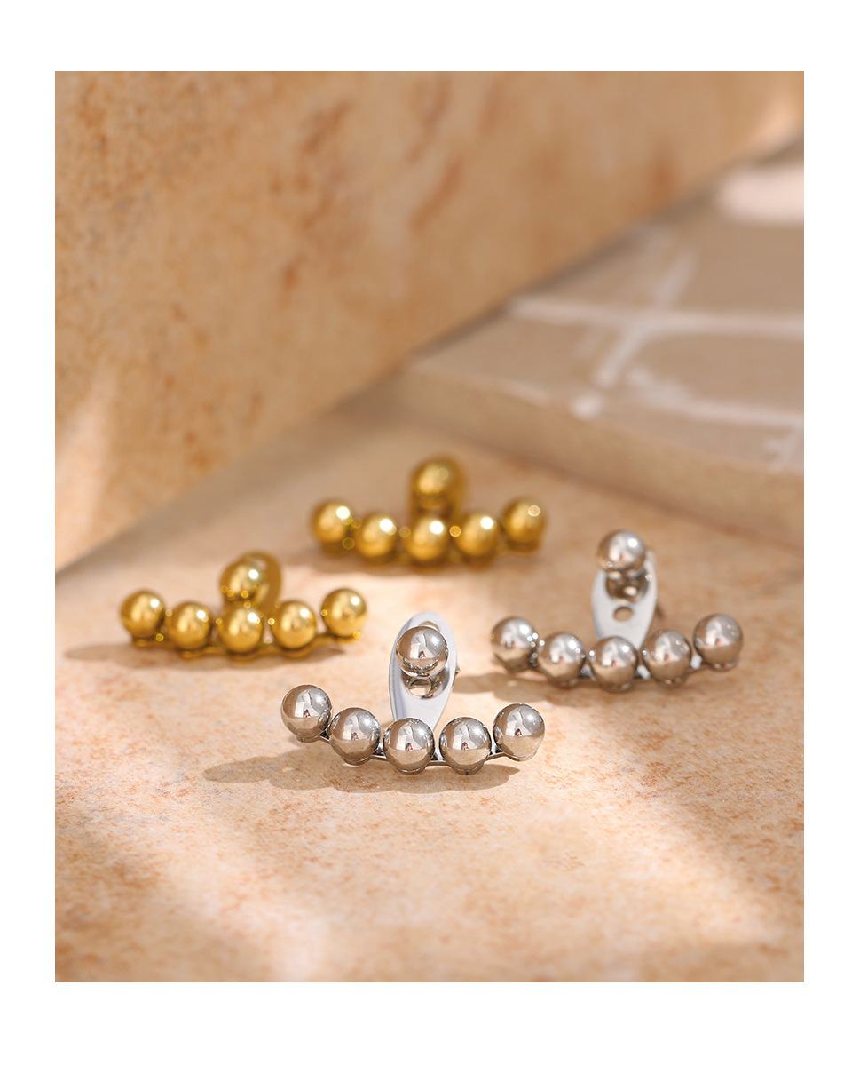 Fashion Geometric Titanium Steel Plating Earrings 1 Pair