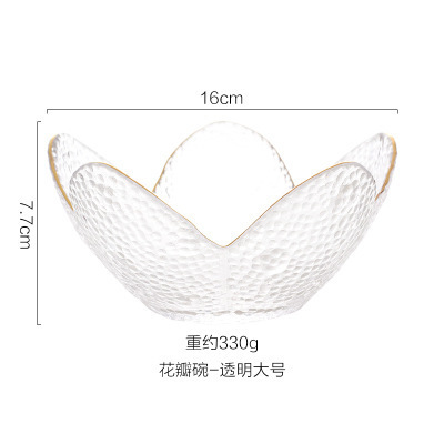 Tazón de postre japonés ensalada tazón de vidrio cuenco de golondrinas de cristal tazón de ensalada de fruta creativa hogar Tazón de sopa Tremella