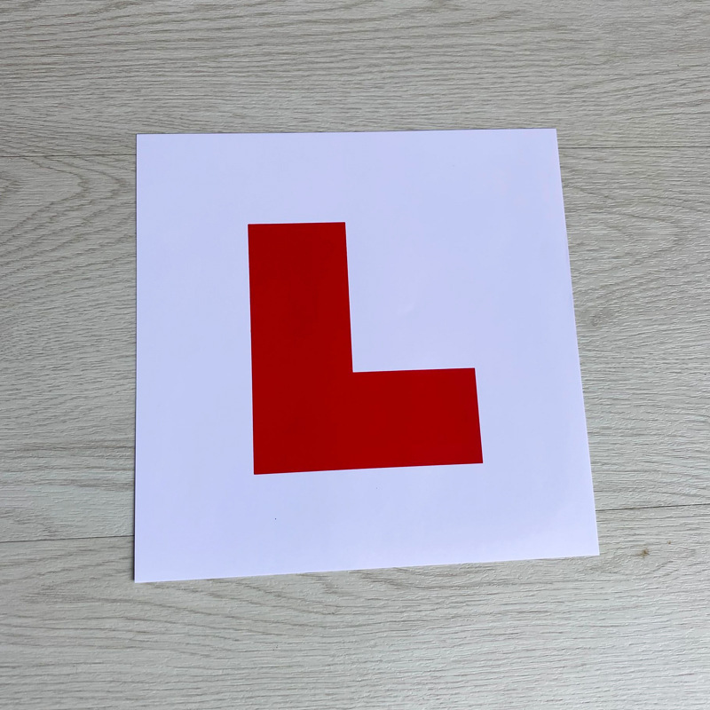 Amazon popular conductor británico L pegatinas de coche magnético
