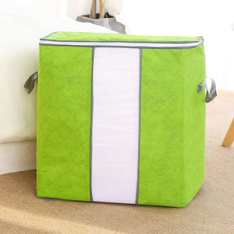 Bolsa de almacenamiento de ropa organizando edredón bolsa grande ropa de embalaje engrosada tela grande hogar a prueba de humedad