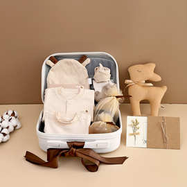 婴儿衣服新生儿礼盒套装秋季纯棉初生儿满月宝宝礼物用品母婴大全