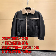 LP男士Loro高端 毛领羊皮毛一体夹克外套 柔滑羊皮毛革