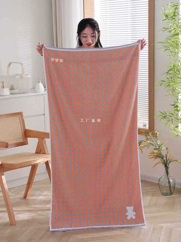 ✅ Pure Cotton Bath Towel Three-Piece Set New Household Adult Bath Set Absorbs Water and Is Enlarged and Thickened for Bathing