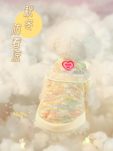 Dog Clothes Autumn and Winter Puppy Autumn Teddy Summer Pomeranian Autumn Warm Autumn Bichon Frize Winter Pet Winter Clothes
