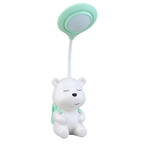 New Bear Cartoon Learning Desk Lamp for Kindergarten Children, Creative Night Lamp for Bedroom Bedside USB Charging Desk Lamp