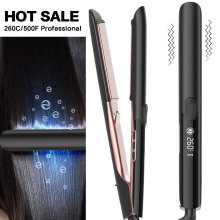 跨境震动直板夹卷直两用电夹板家用卷发器拉直板负离子高温直发器