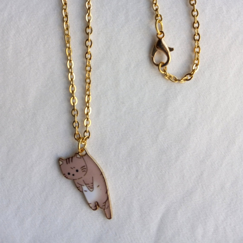 Dangerous Cat necklace, Calico cat, brown cat, Siamese cat, very cute gift for her,