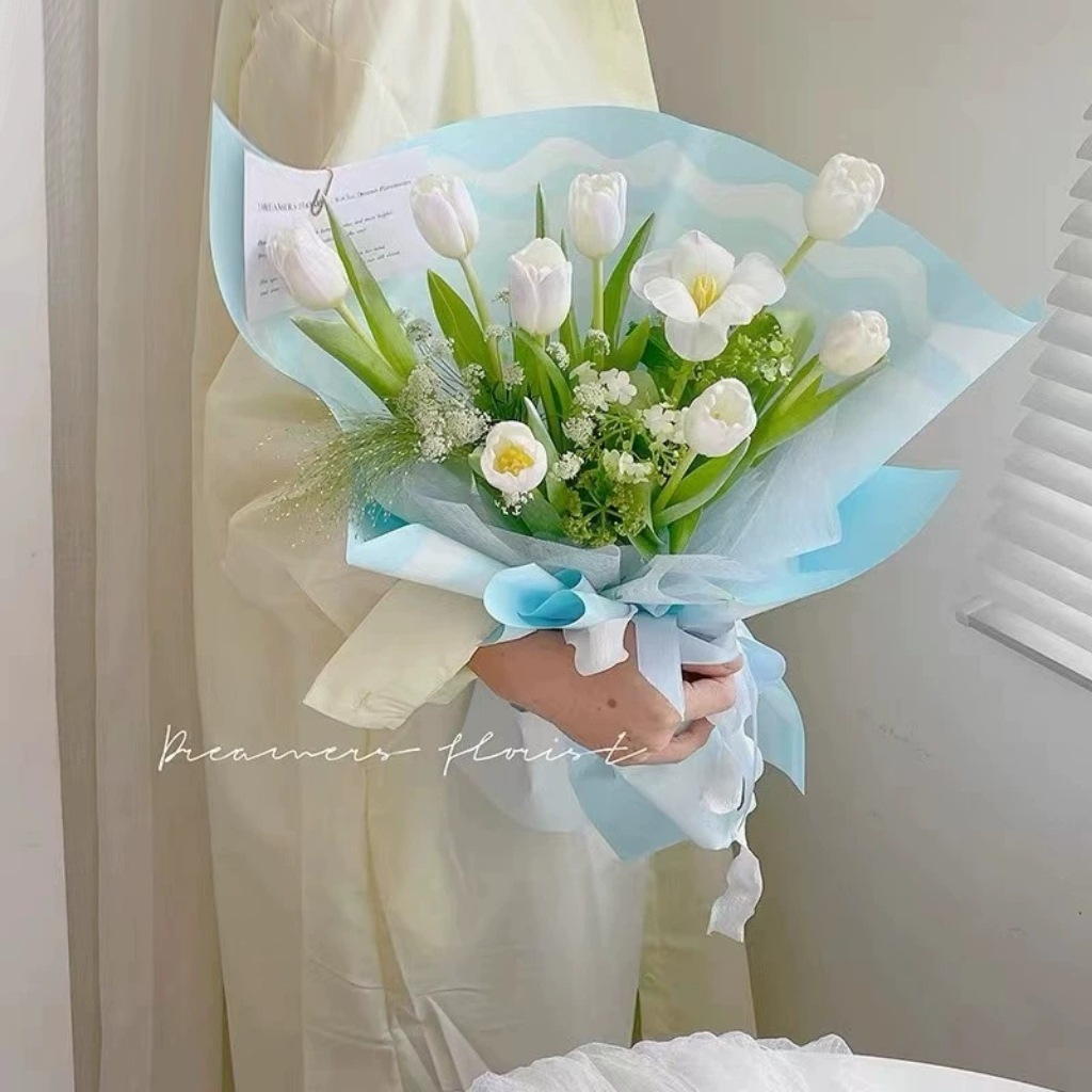 Fábrica de fiestas de flores nuevo día de San Valentín gran amor flor embalaje florista ramo embalaje papel de regalo embalaje