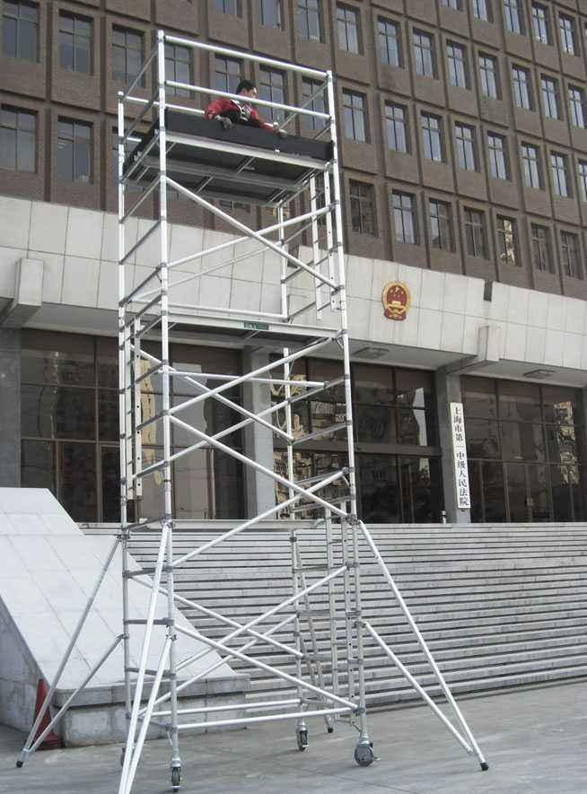 customscaffold scaffolding铝合金脚手架优点出口阿里亚马逊脚手